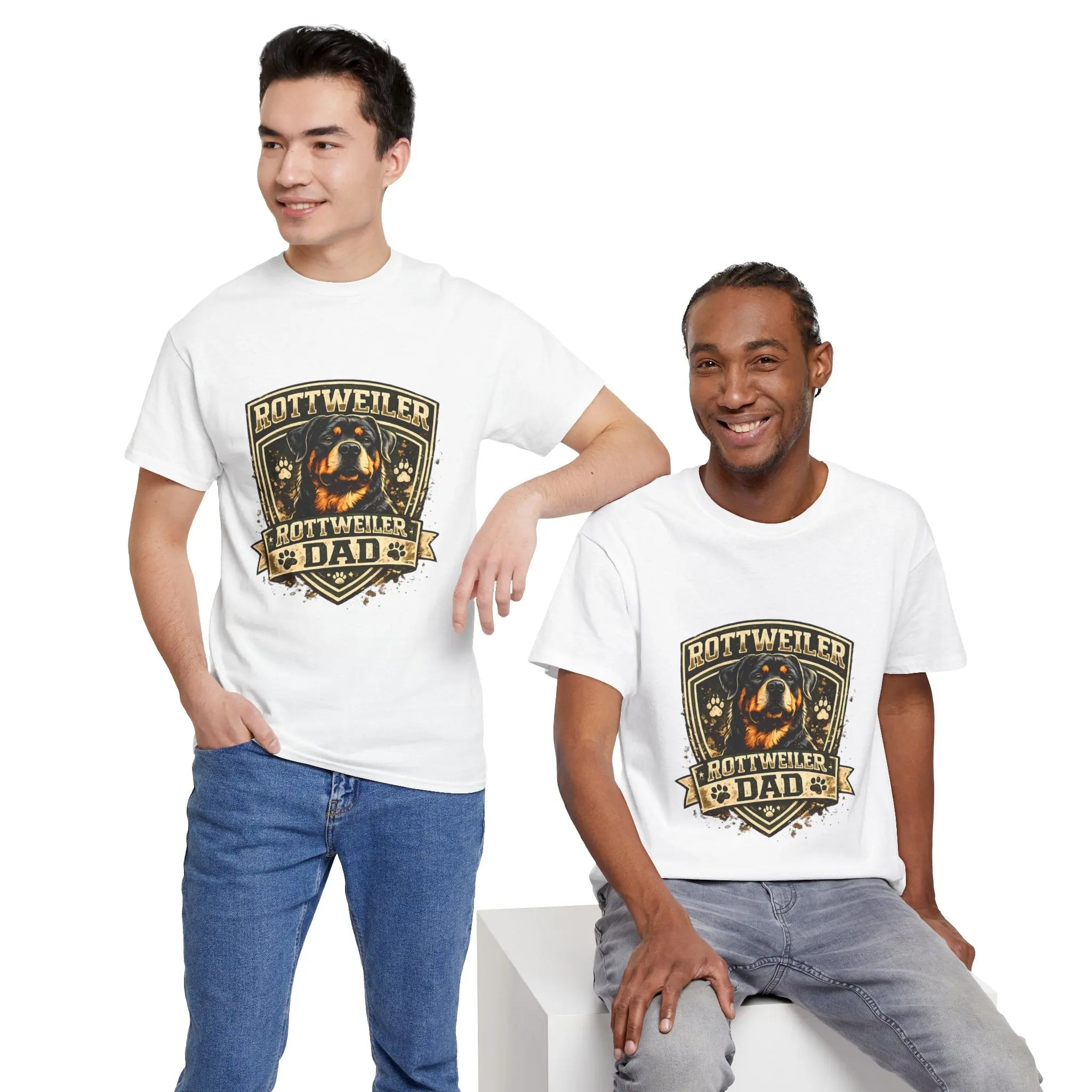 Rottweiler Dad T-Shirt — Proud Rottweiler Owner Tee, Dog Dad Gift