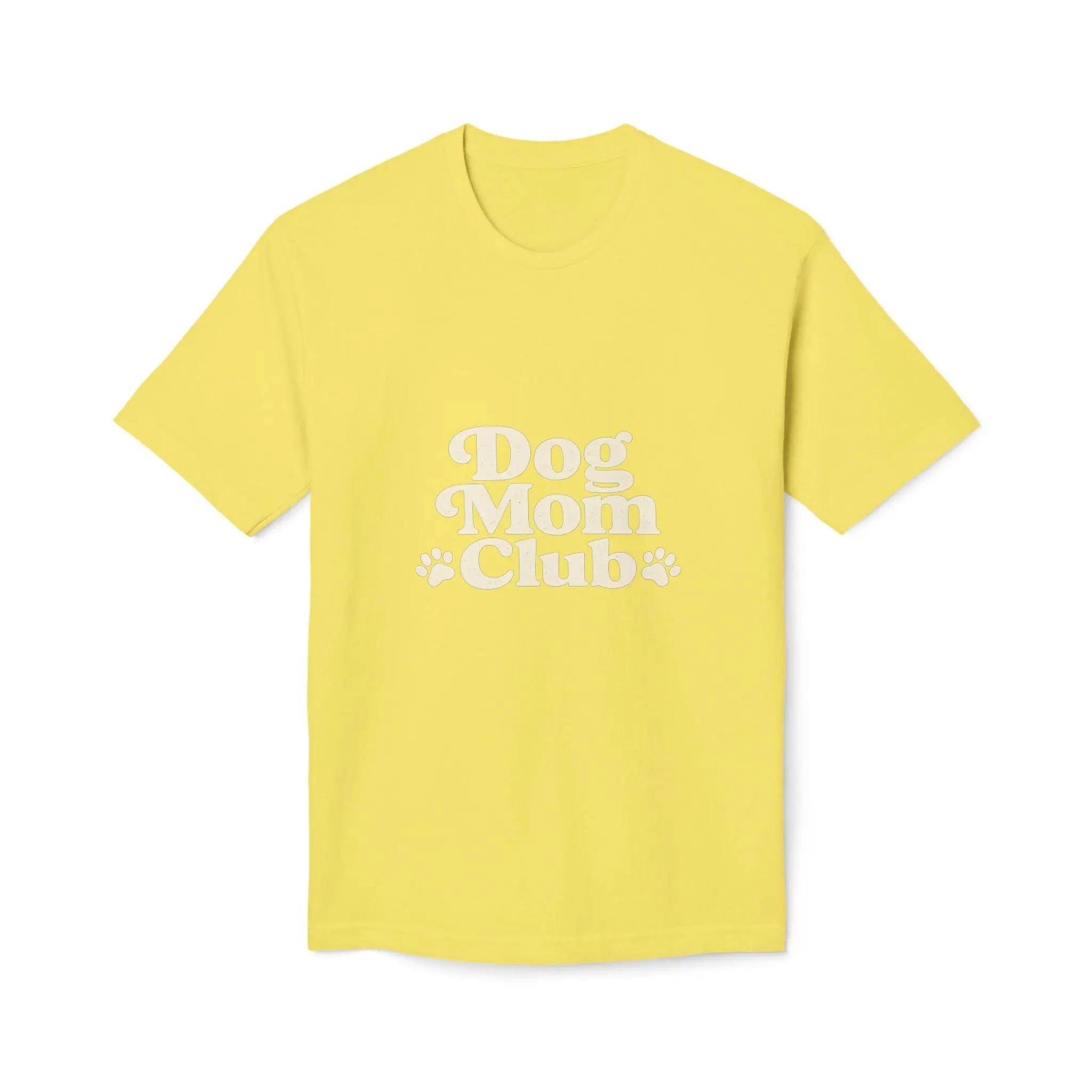 Dog Mom Club T-Shirt — Cute Paw Print Graphic Tee for Dog Lovers Printify