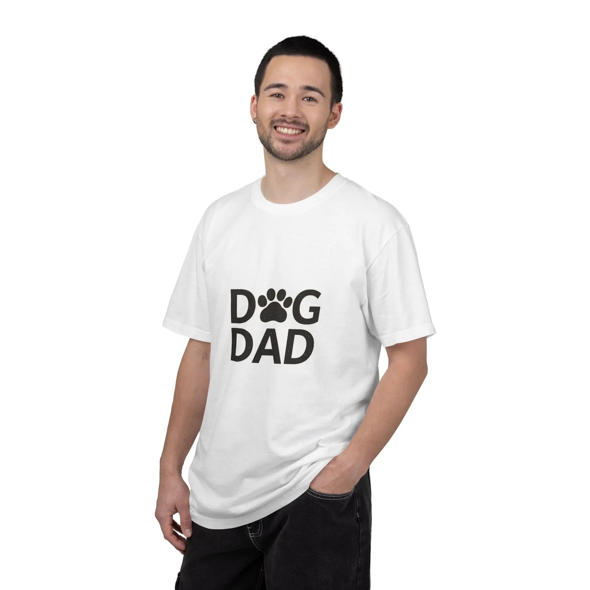 Dog Dad T-Shirt — Paw Print Graphic Tee for Dog Lovers
