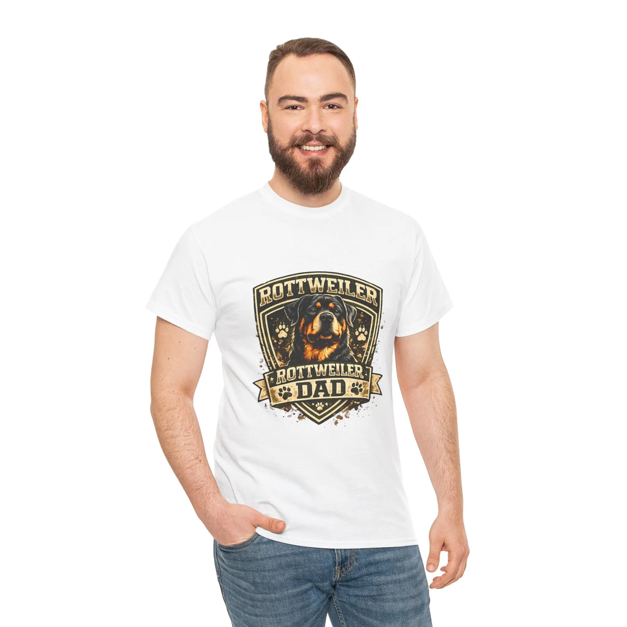 Rottweiler Dad T-Shirt — Proud Rottweiler Owner Tee, Dog Dad Gift